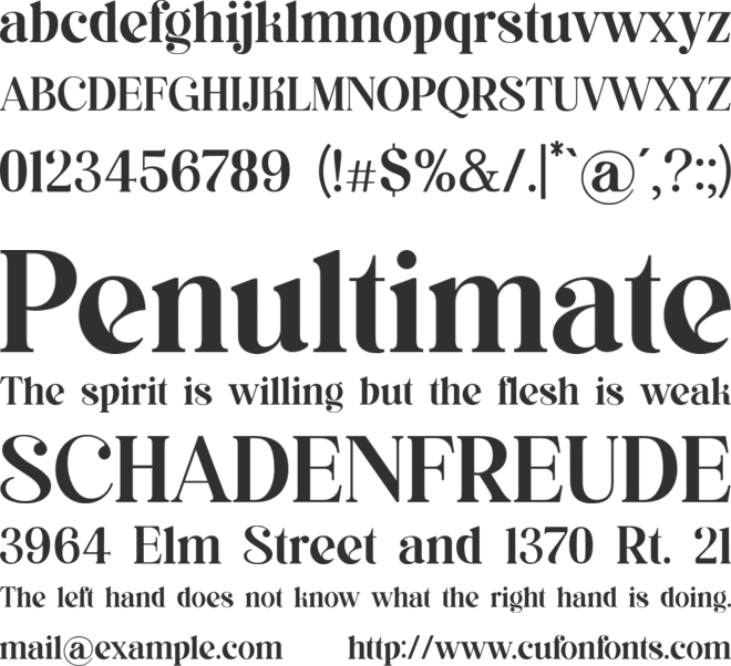 asimilates font preview