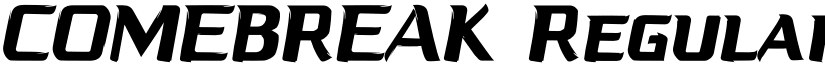 COMEBREAK Regular font