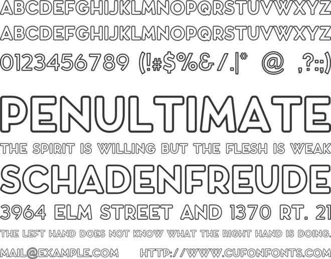 VOLACROME font preview