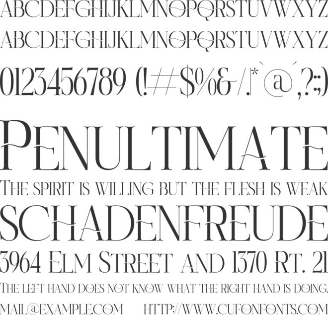 Magison font preview