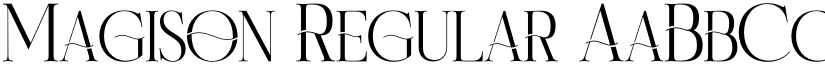 Magison Regular font