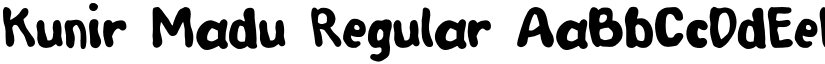 Kunir Madu Regular font
