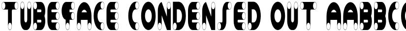 Tubeface Condensed Out font