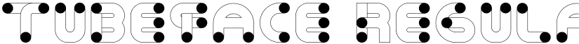 Tubeface Regular In font