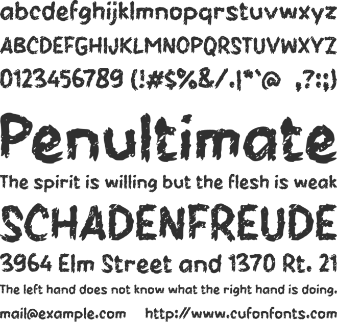 i Iowa Toad font preview