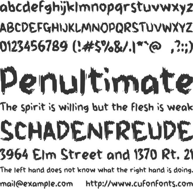 i Inside Odd font preview