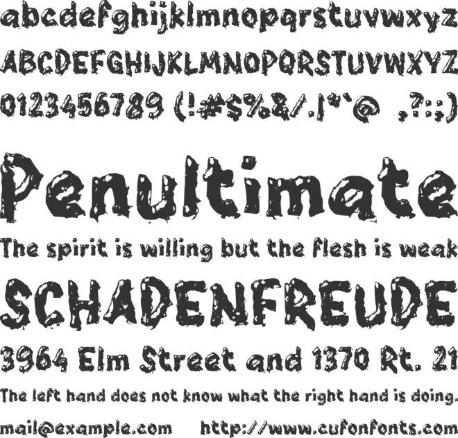 i Icy Drip font preview