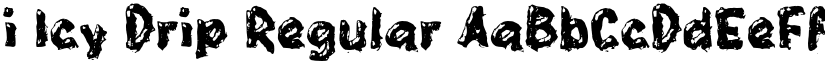 i Icy Drip Regular font