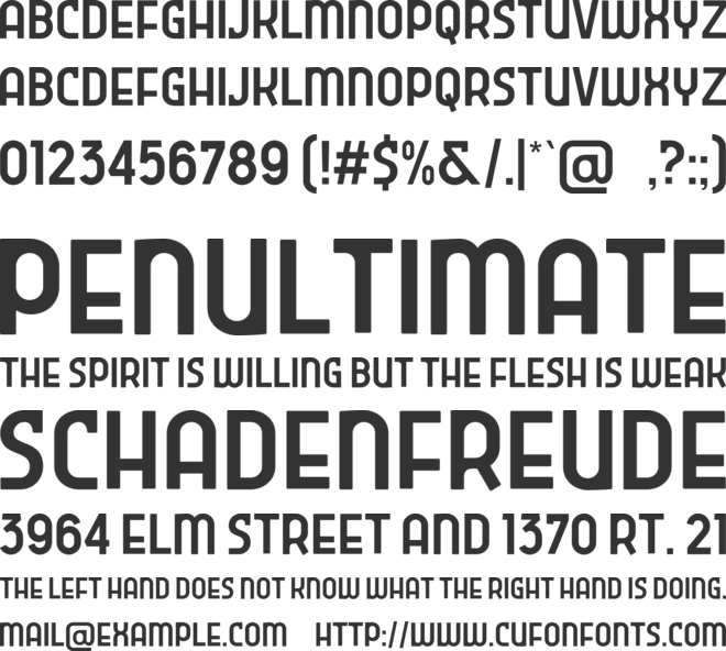 Seri EA font preview