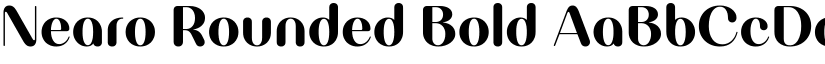 Nearo Rounded Bold font