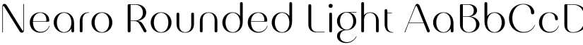 Nearo Rounded Light font