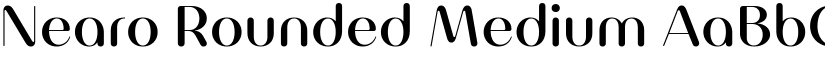 Nearo Rounded Medium font