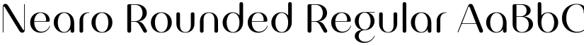 Nearo Rounded Regular font