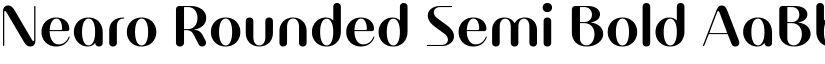 Nearo Rounded Semi Bold font