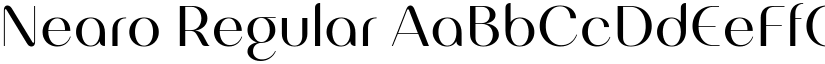 Nearo Regular font