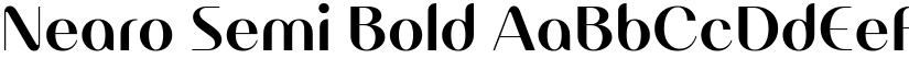 Nearo Semi Bold font