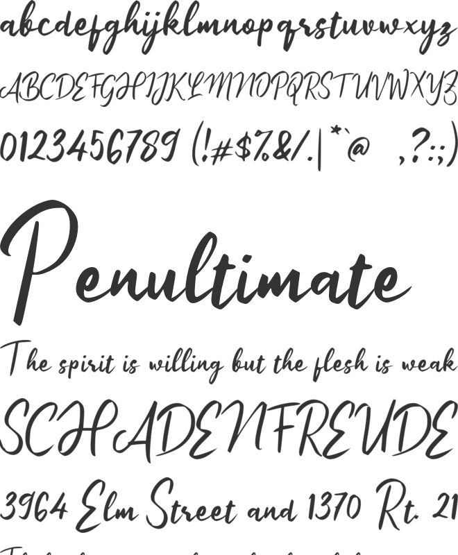 i Iglesias Fortune font preview