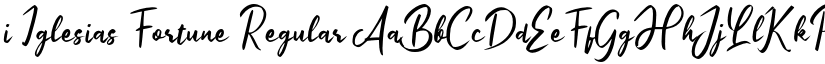 i Iglesias Fortune Regular font