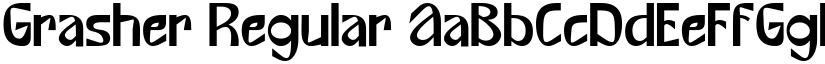 Grasher Regular font