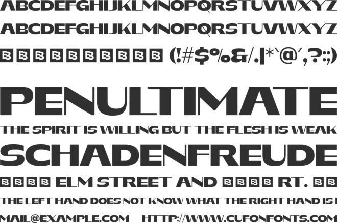 GEORDINA Trial font preview