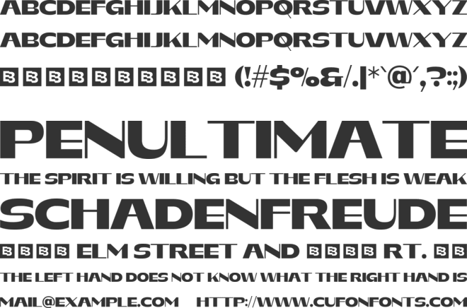 GEORDINA Trial font preview