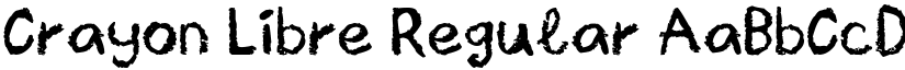 Crayon Libre Regular font