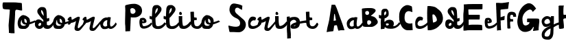 Todorra Pellito Script font