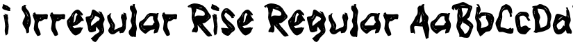 i Irregular Rise font download