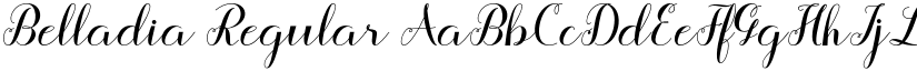 Belladia Regular font