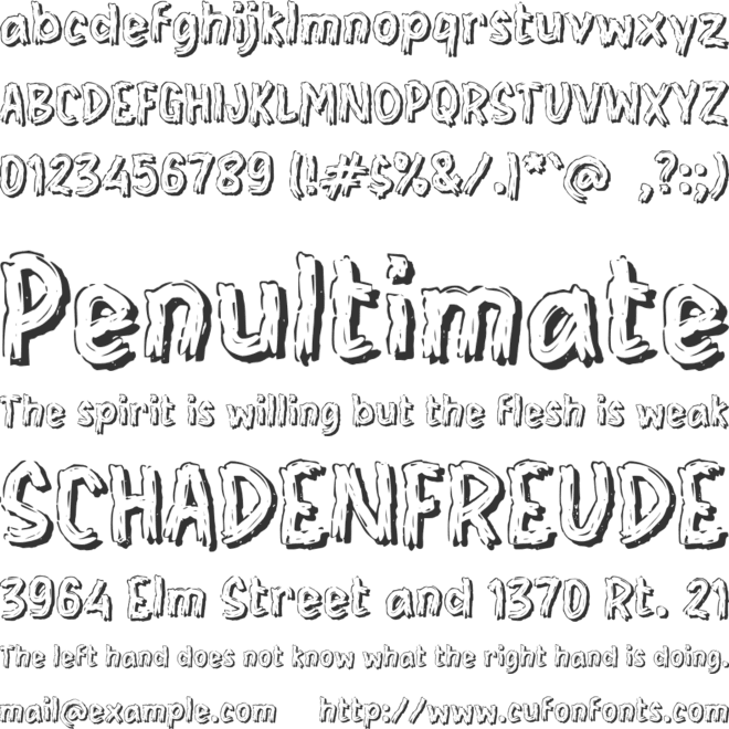 i Igloo Castle font preview