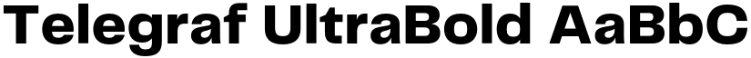 Telegraf UltraBold font