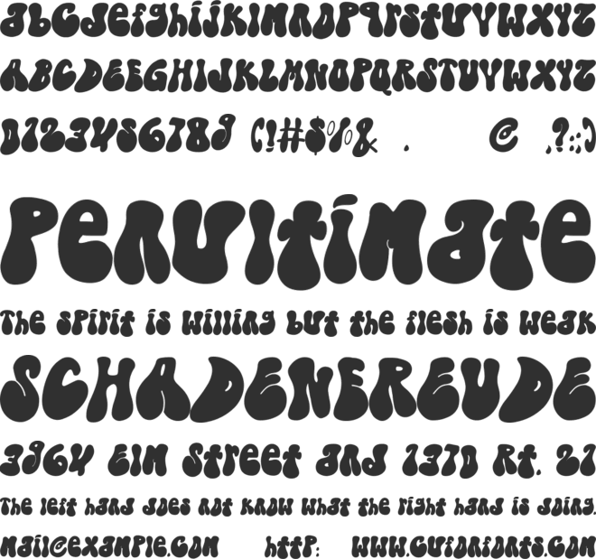 Christmas Groovy - Personal Use font preview