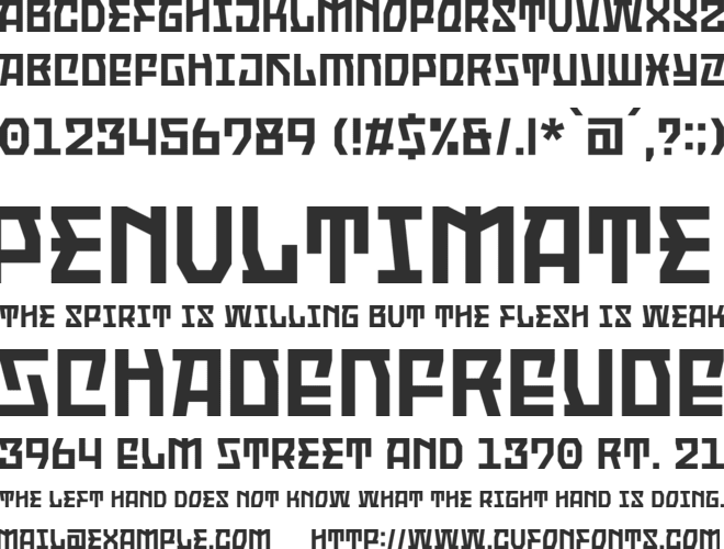 Oldion font preview