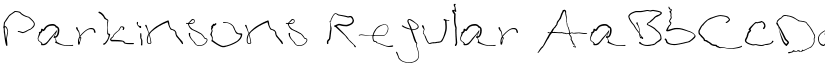 Parkinsons Regular font