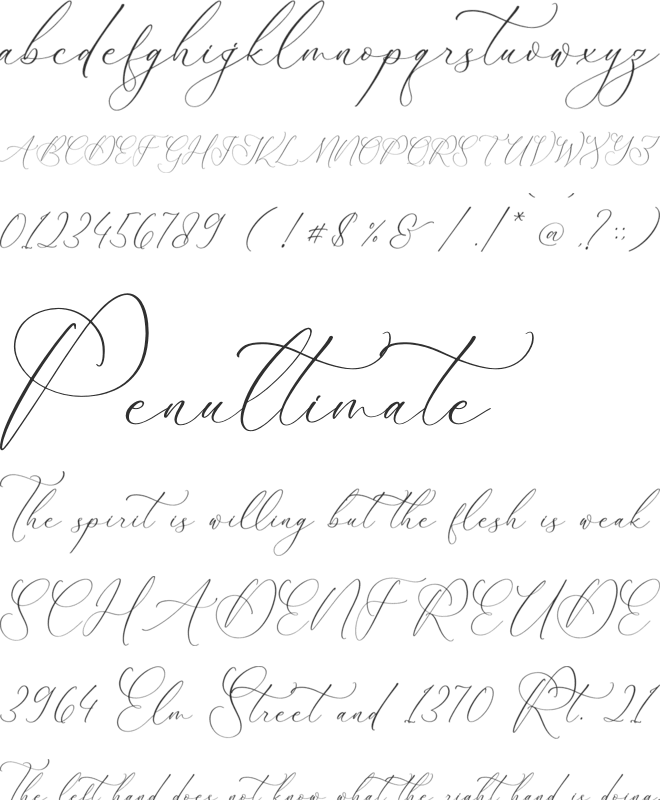 Pemberton Marsden Script font preview