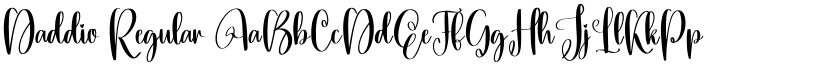 Daddio Regular font