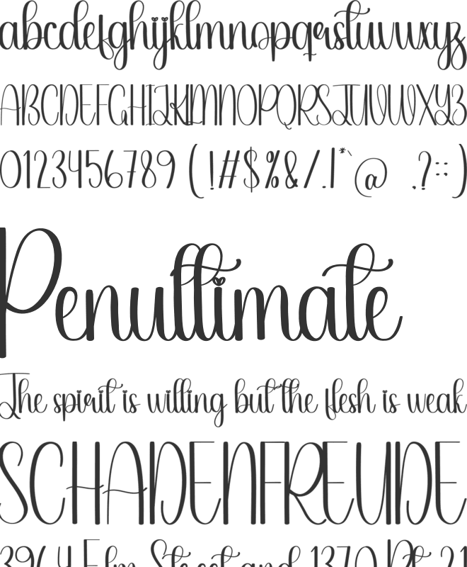 The Farmhouse font preview