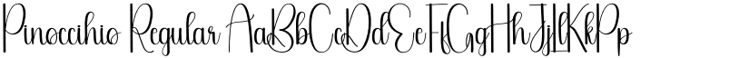 Pinoccihio Regular font