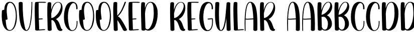 Overcooked Regular font
