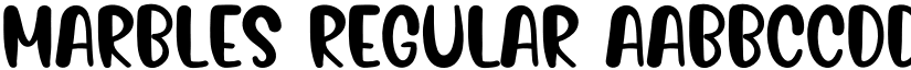 Marbles Regular font