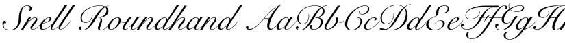 Snell Roundhand font download