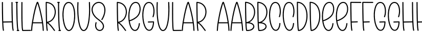 Hilarious Regular font
