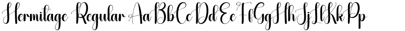 Hermitage Regular font