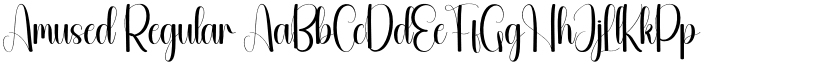 Amused Regular font