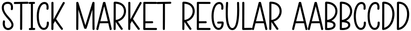 Stick Market Regular font