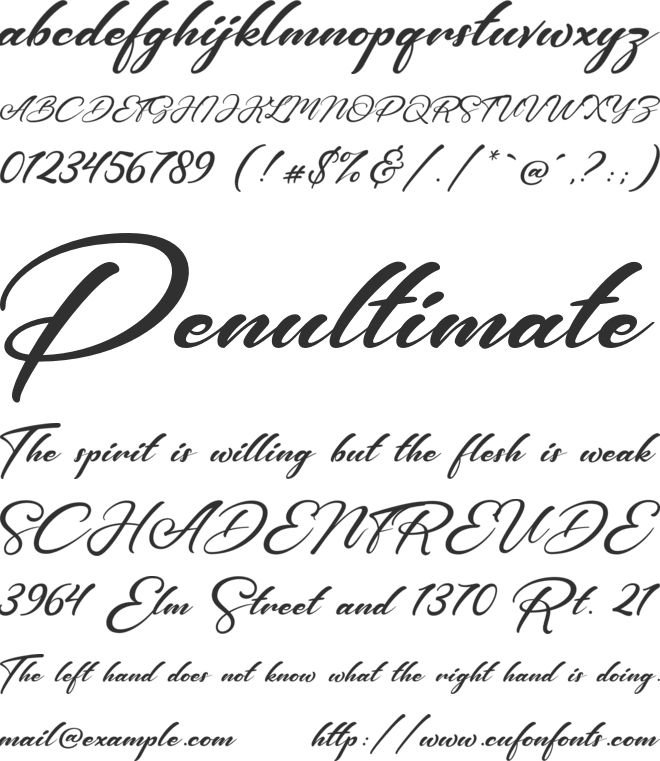 Ganetha font preview