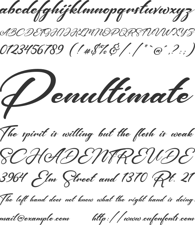 Ganetha font preview