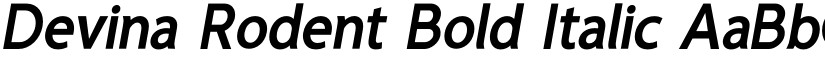 Devina Rodent Bold Italic font