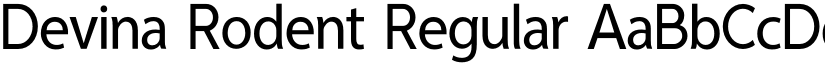 Devina Rodent Regular font