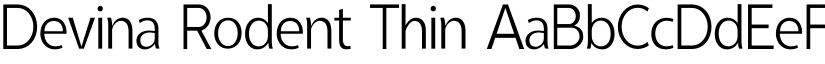 Devina Rodent Thin font